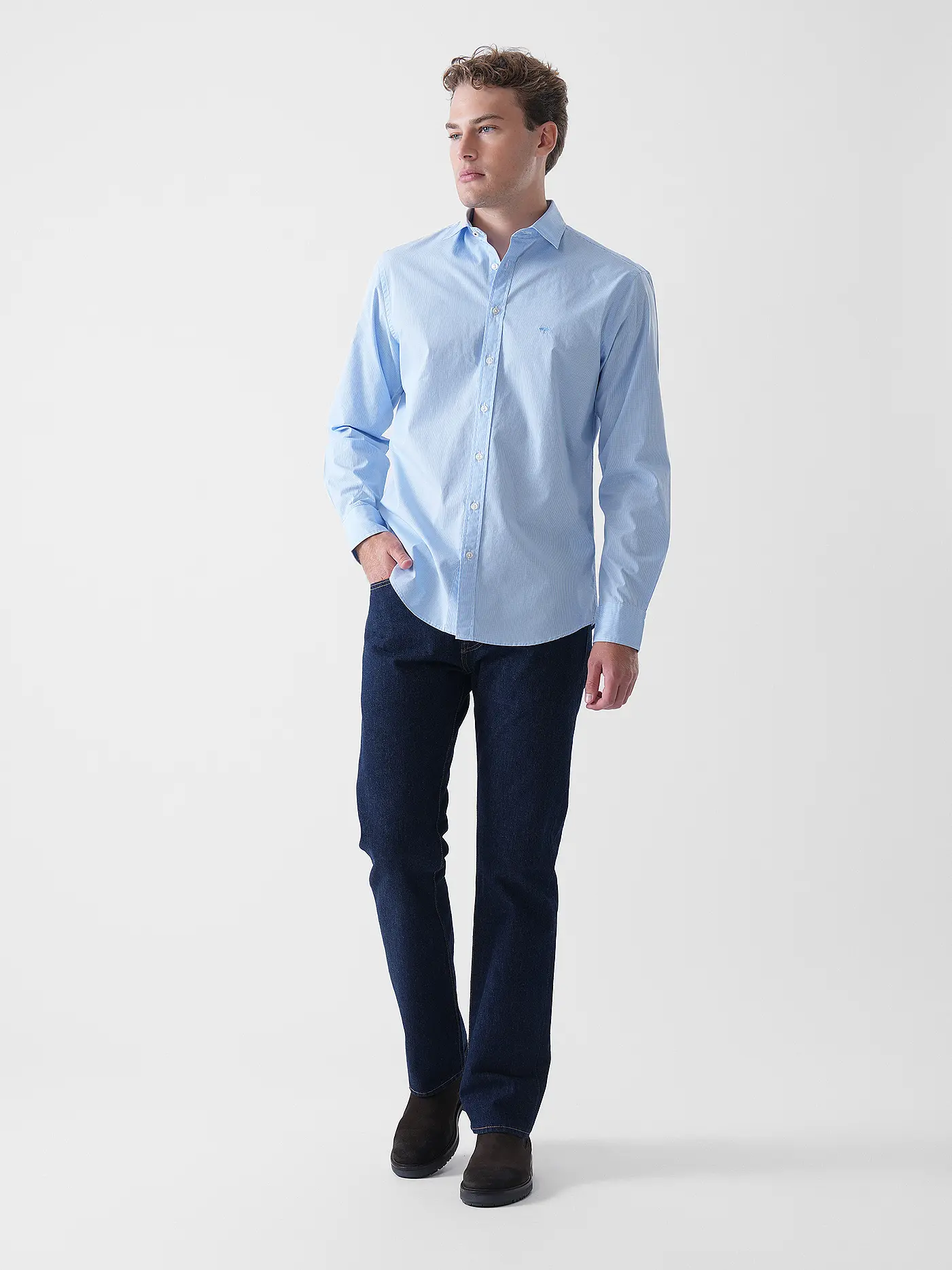 FYNCH HATTON | Hemd Casual Fit | hellblau